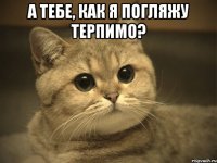 а тебе, как я погляжу терпимо? 