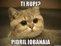 TI RUPI? pidril iobanaia