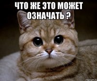 что же это может означать ? 