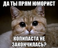 Да ты прям юморист Копипаста не закончилась?