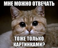 Мне можно отвечать тоже только картинками?