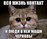 вся жизнь контакт и люди в ней маши черновы