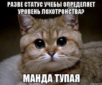 Разве статус учебы определяет уровень лохотронства? манда тупая