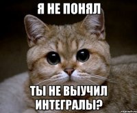 Я не понял Ты не выучил интегралы?