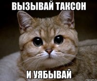 вызывай таксон И УЯБЫВАЙ