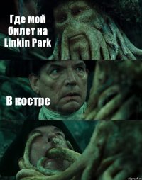 Где мой билет на Linkin Park В костре 