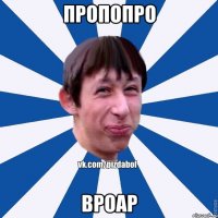 пропопро вроар