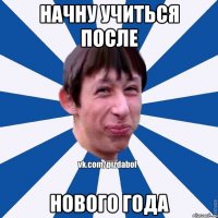 Начну учиться после Нового года