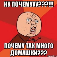 Ну почемууу???!!! Почему так много домашки???