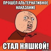 прошёл альтернативное наказание стал няшкой!