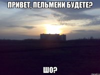 Привет, пельмени будете? Шо?