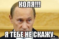 Коля!!! Я тебе не скажу.