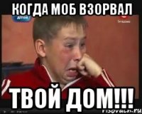когда моб взорвал твой ДОМ!!!