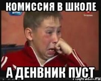 Комиссия в школе а денвник пуст