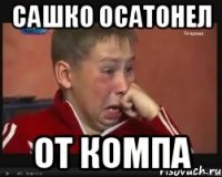 Сашко осатонел от компа