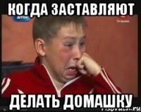 Когда заставляют Делать домашку