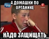 4 домашки по органике надо защищать