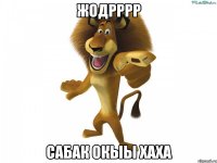Жодрррр Сабак окыы хаха