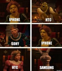 iPhone Sony HTC HTC iPhone Samsung