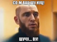 Со-м вац шу нуц! Шучу.... Ву!