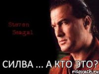  силва ... а кто это?