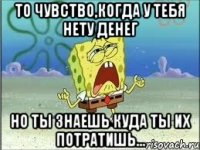 То чувство,когда у тебя нету денег но ты знаешь куда ты их потратишь...