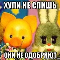 хули не спишь они не одобряют