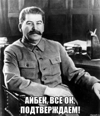  Айбек, все ок, подтверждаем!