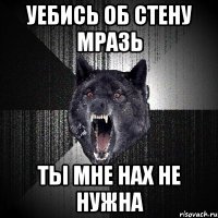 уебись об стену мразь ты мне нах не нужна