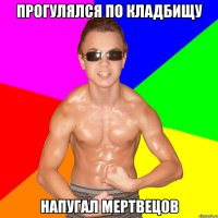 ПРОГУЛЯЛСЯ ПО КЛАДБИЩУ НАПУГАЛ МЕРТВЕЦОВ