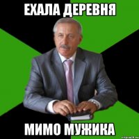 Ехала деревня мимо мужика