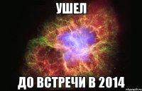 Ушел до встречи в 2014