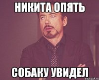 Никита опять собаку увидел