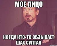 Мое лицо когда кто-то обзывает Шах Султан