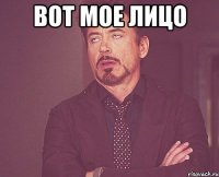 Вот мое лицо 