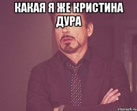 Какая я же кристина дура 