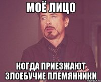 Моё лицо когда приезжают злоебучие племянники