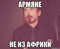 армяне не из африки