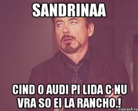 sandrinaa cind o audi pi lida c nu vra so ei la Rancho.!