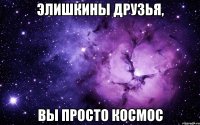 Элишкины Друзья, ВЫ ПРОСТО КОСМОС