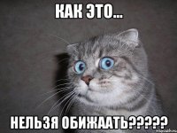 Как это... нельзя обижаать?????