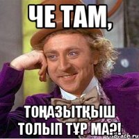 Че там, тоңазытқыш толып тұр ма?!