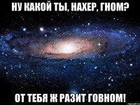 Ну какой ты, нахер, гном? От тебя ж разит говном!