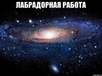 Лабрадорная работа 