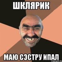 ШКЛЯРИК МАЮ СЭСТРУ ИПАЛ