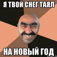 Я твой снег таял на новый год