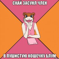 Скай засунл член В пушистую кошечку Блум