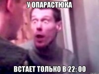 У Опарастюка Встает только в 22; 00