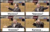 Малина? Черника? Клюква? Калина...