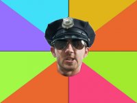 Создать мем коп расист